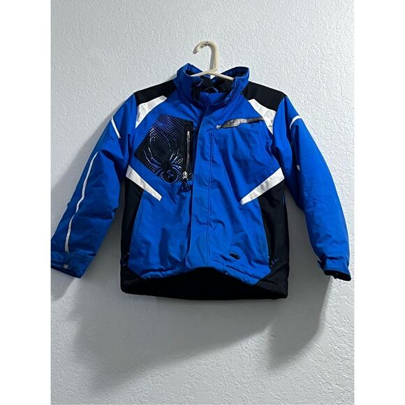 Spyder blue snow ski snowboard jacket 12 boys